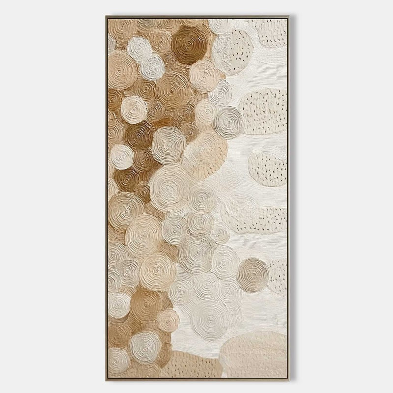 Wall Art Textured Block Impasto Bohemian