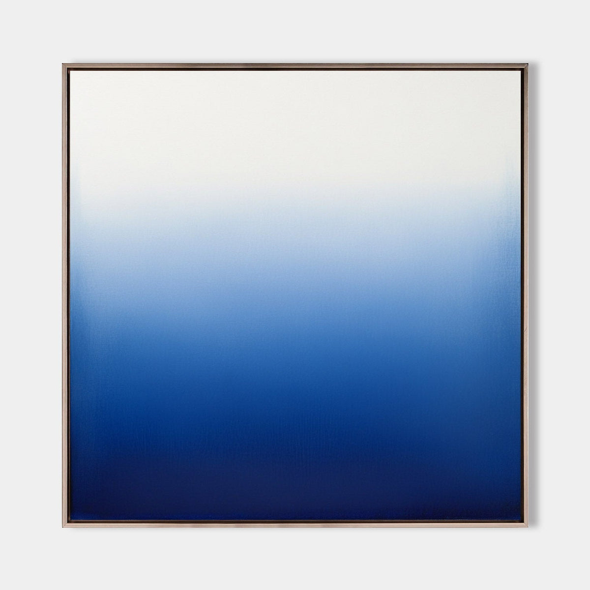 Blue Ombre Gradient Minimalist Painting