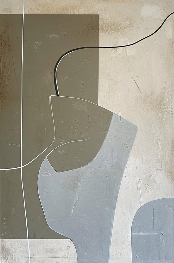 Abstract 3-Piece Minimalist Abstract Painting