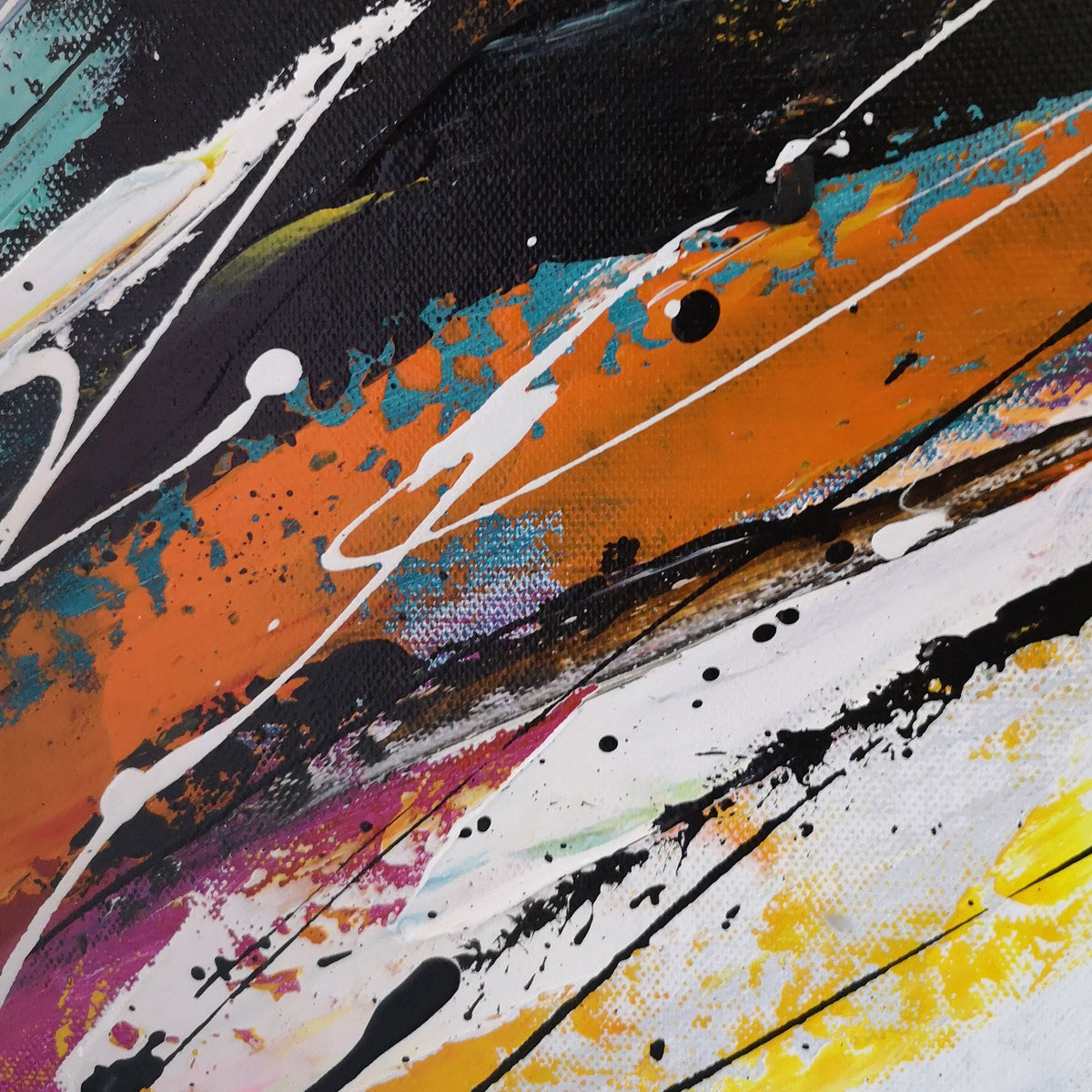 Wall Art Dynamic Painted Currents
