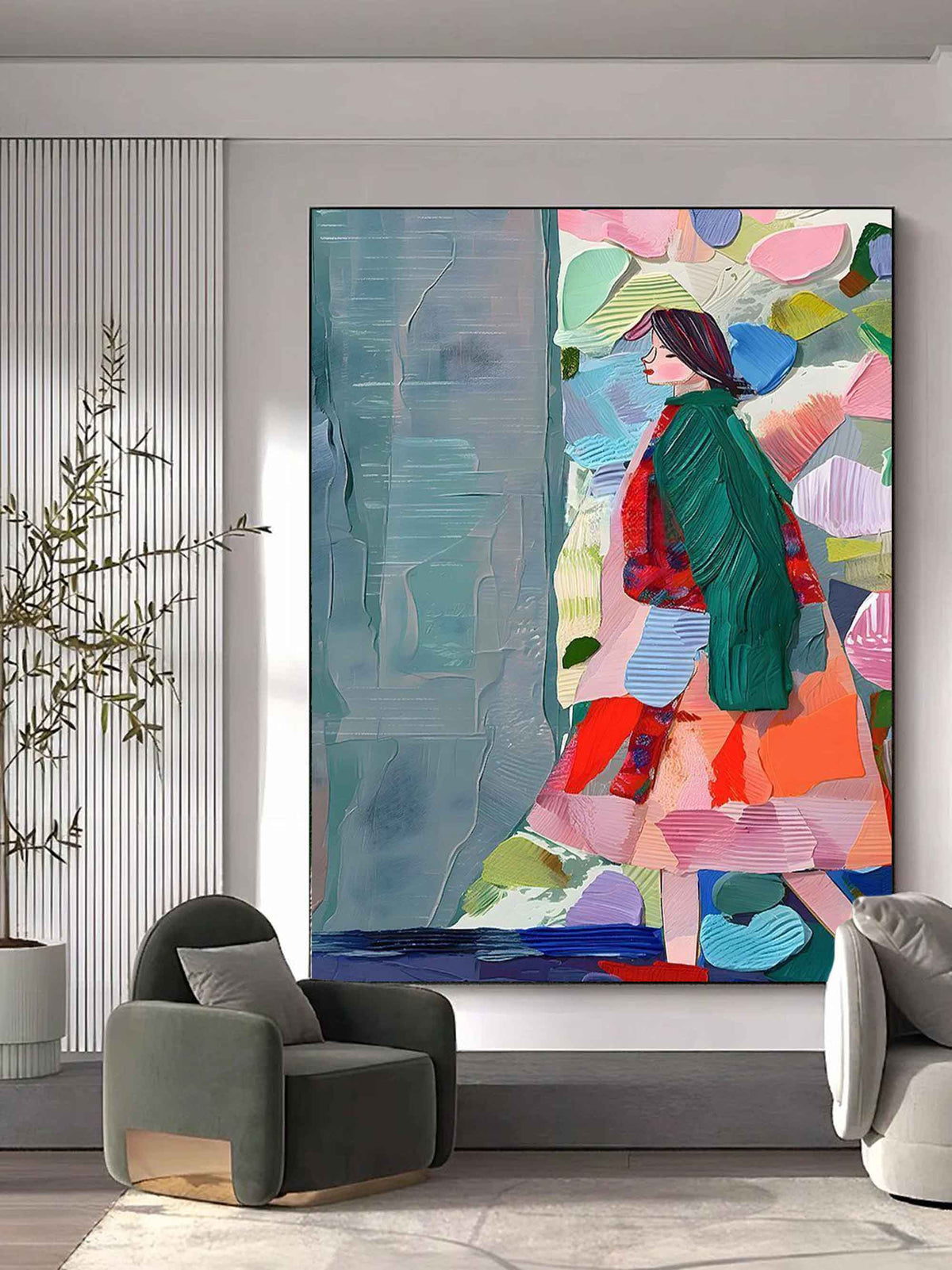 Wall Art Colorful Vibrant Fashionable Artistic