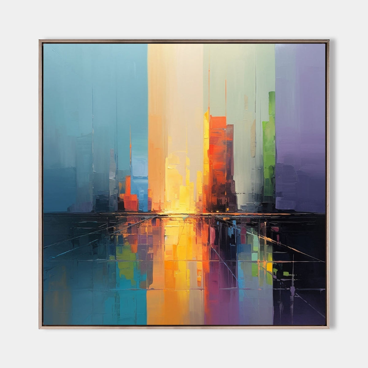 Wall Art Square Graffiti Abstract Metropolis
