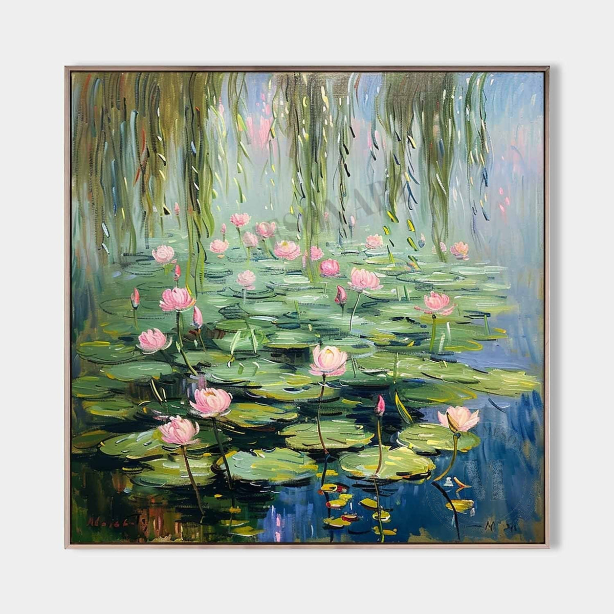 Wall Art Landscape Lotus Atmospheric Ripple