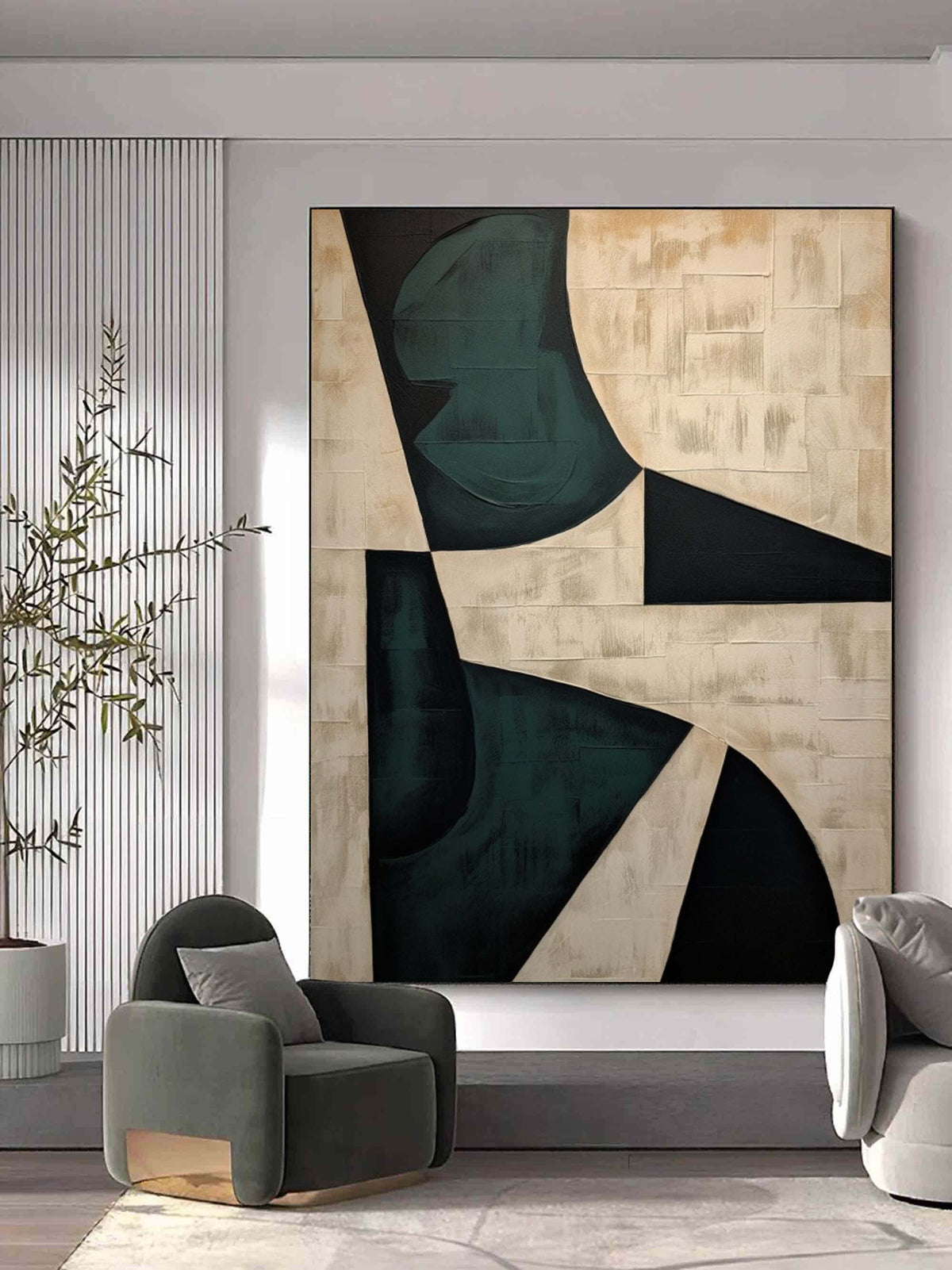 Wall Art Wabi-Sabi Geometric Minimalist Serene