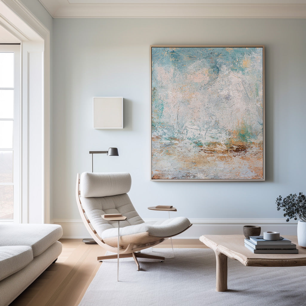 Coastal Tone Oil Painting Textured