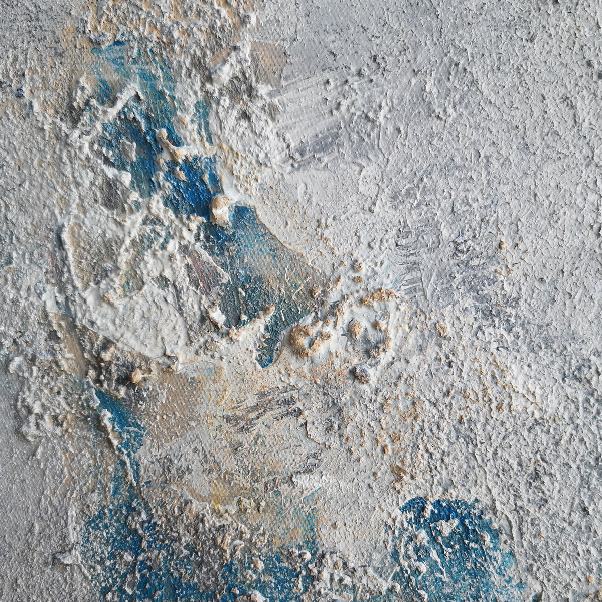 Blue Yellow Abstract Art