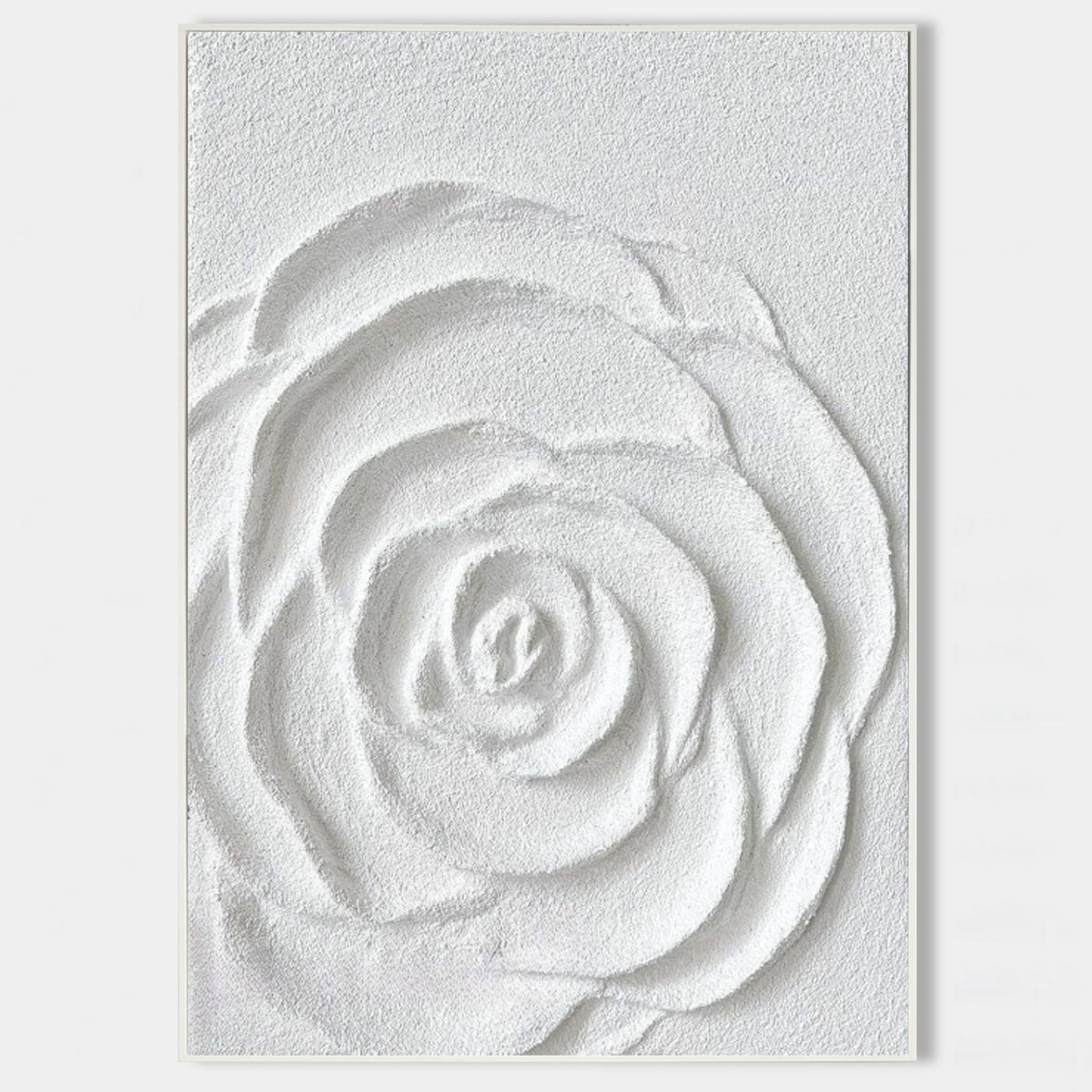 Wall Art Plaster Relief Elegant Neutral