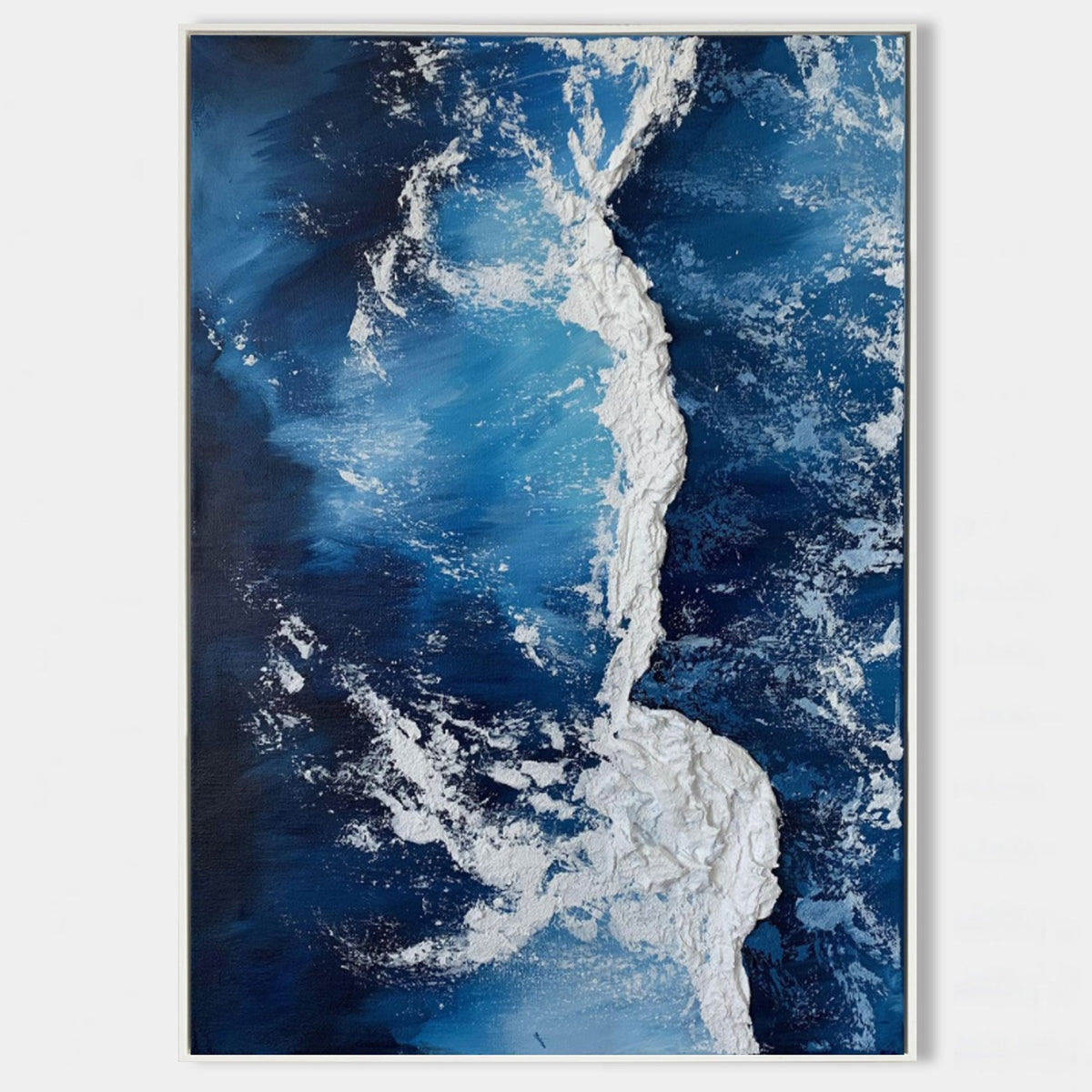 Wall Art Plaster Sea Foam Ocean Energetic