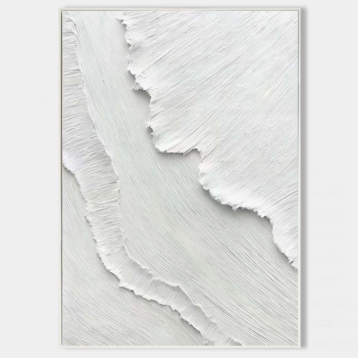 3D White Abstract Painting