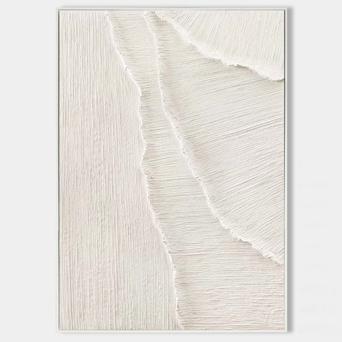 3D White Abstract Painting