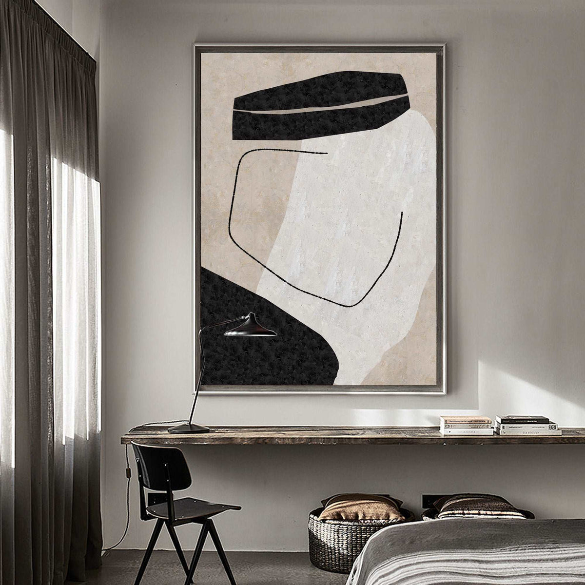 Abstract Emirati Kandura Portrait Painting