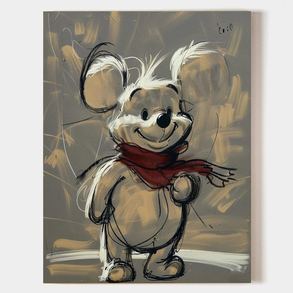 Wall Art Expressive Brushstroke Whimsical