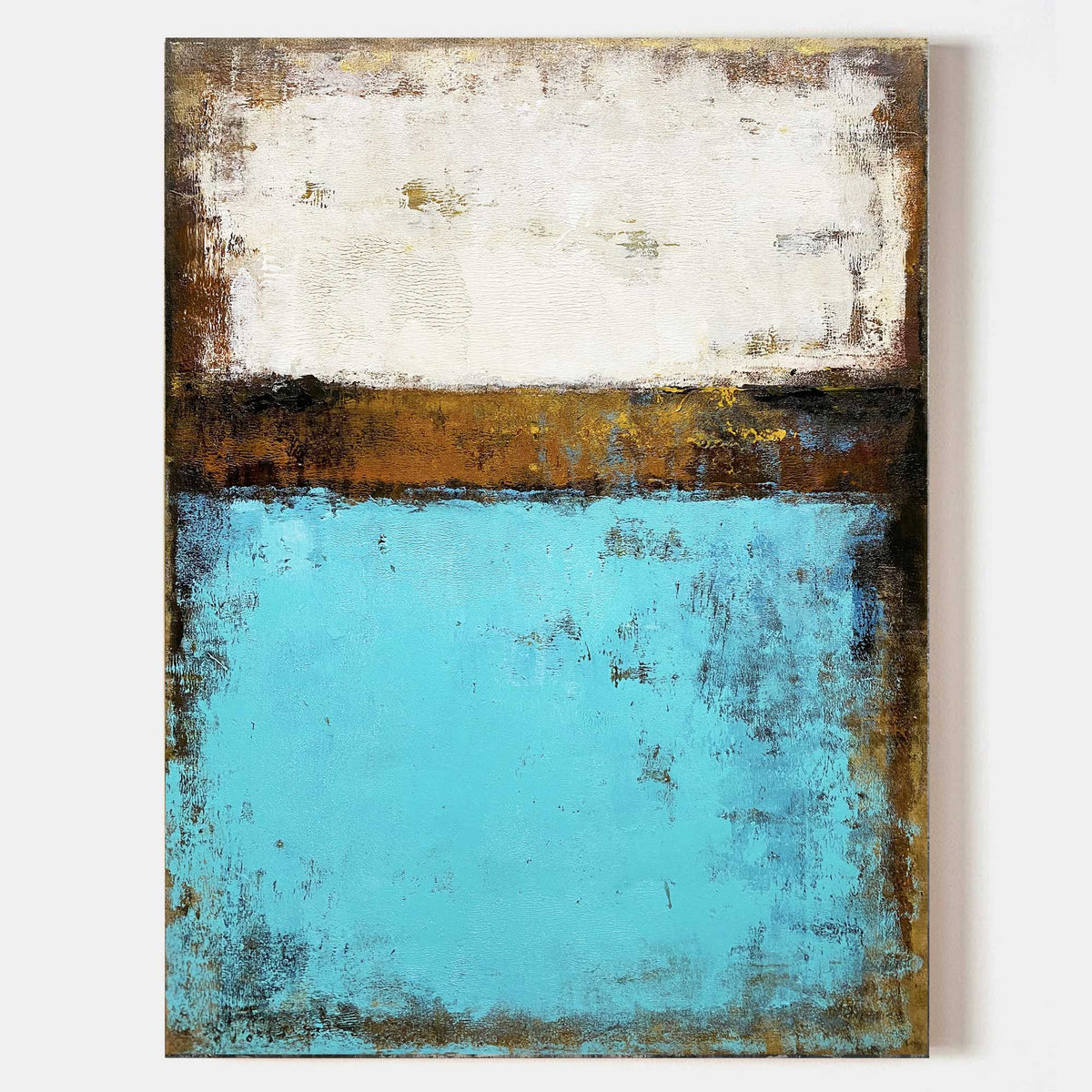 Blaire Turquoise Abstract Canvas Wall Art