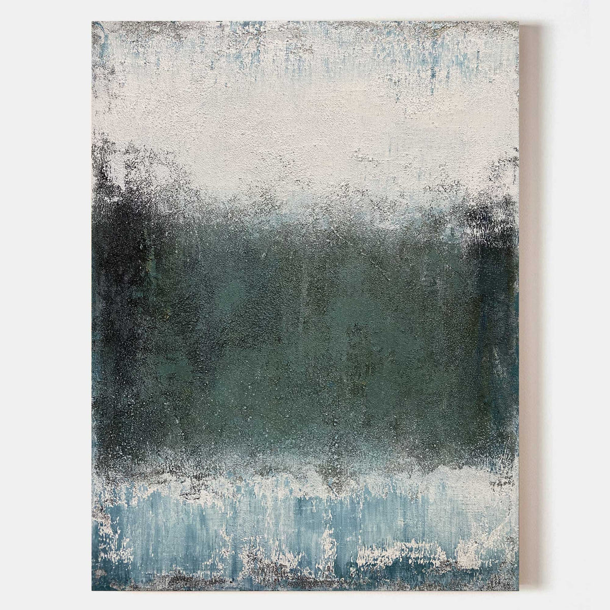 Isolde Teal Abstract Canvas Wall Art