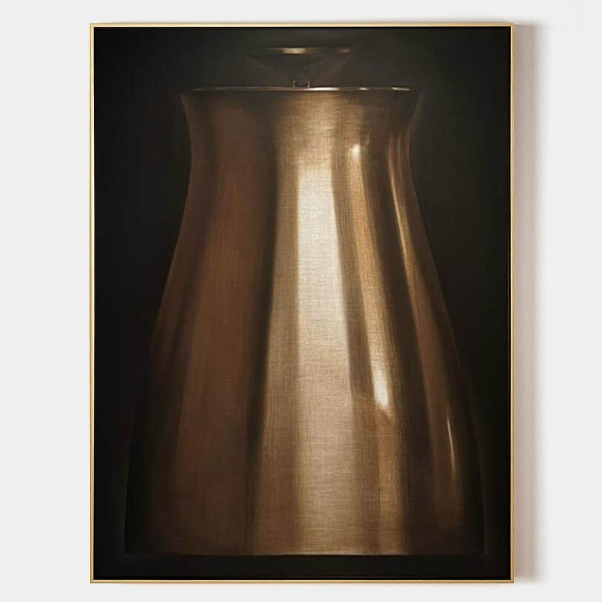 Wall Art Luxe Textured Metallic Vase
