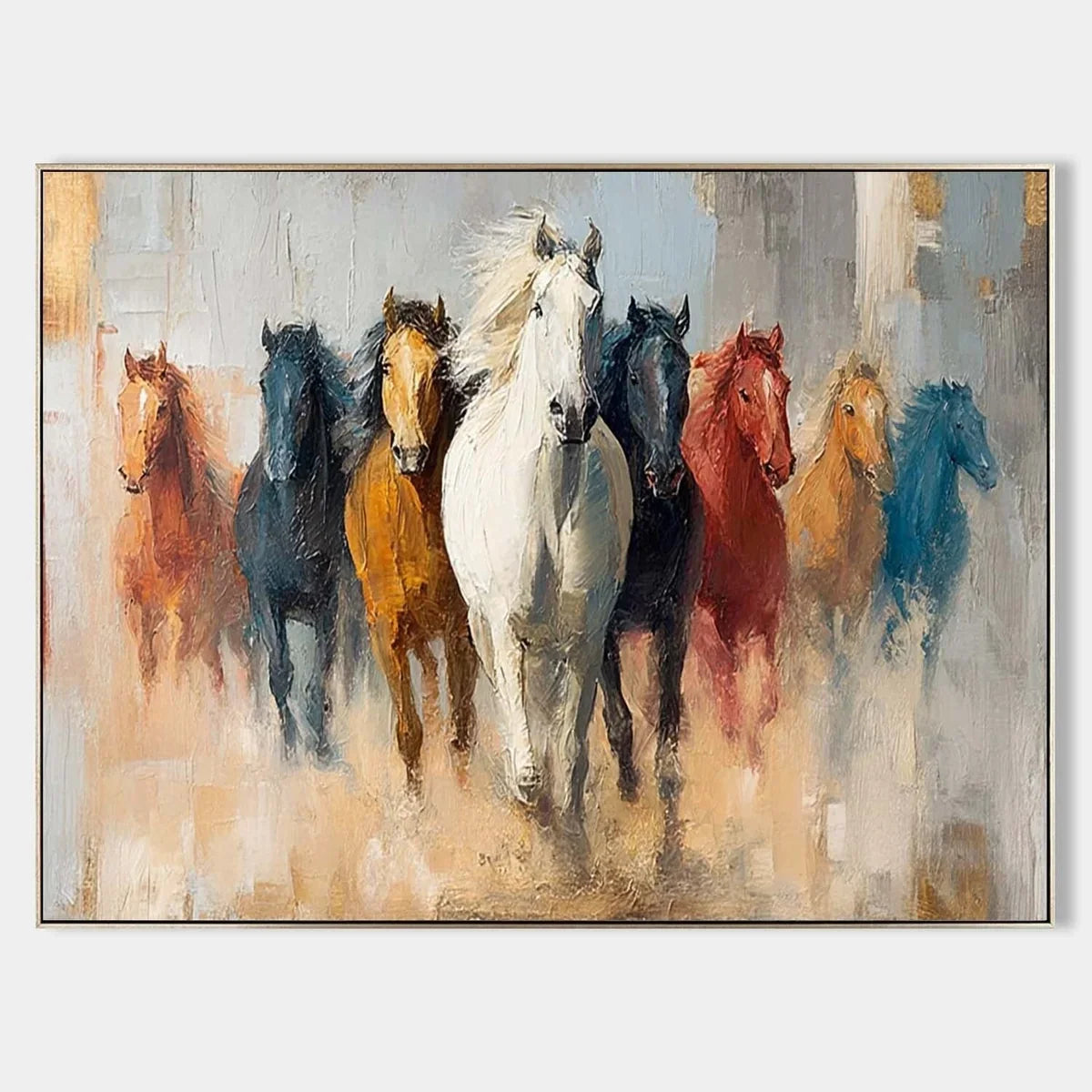Wall Art Majestic Contemporary Running Horses