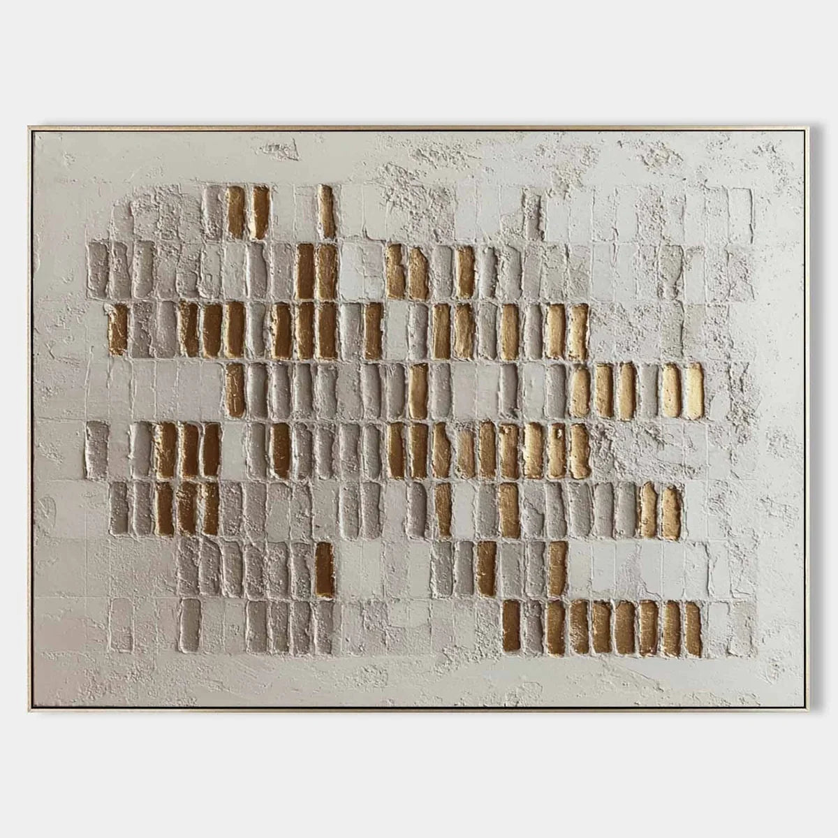 Wall Art Horizontal 3D Impasto Gold