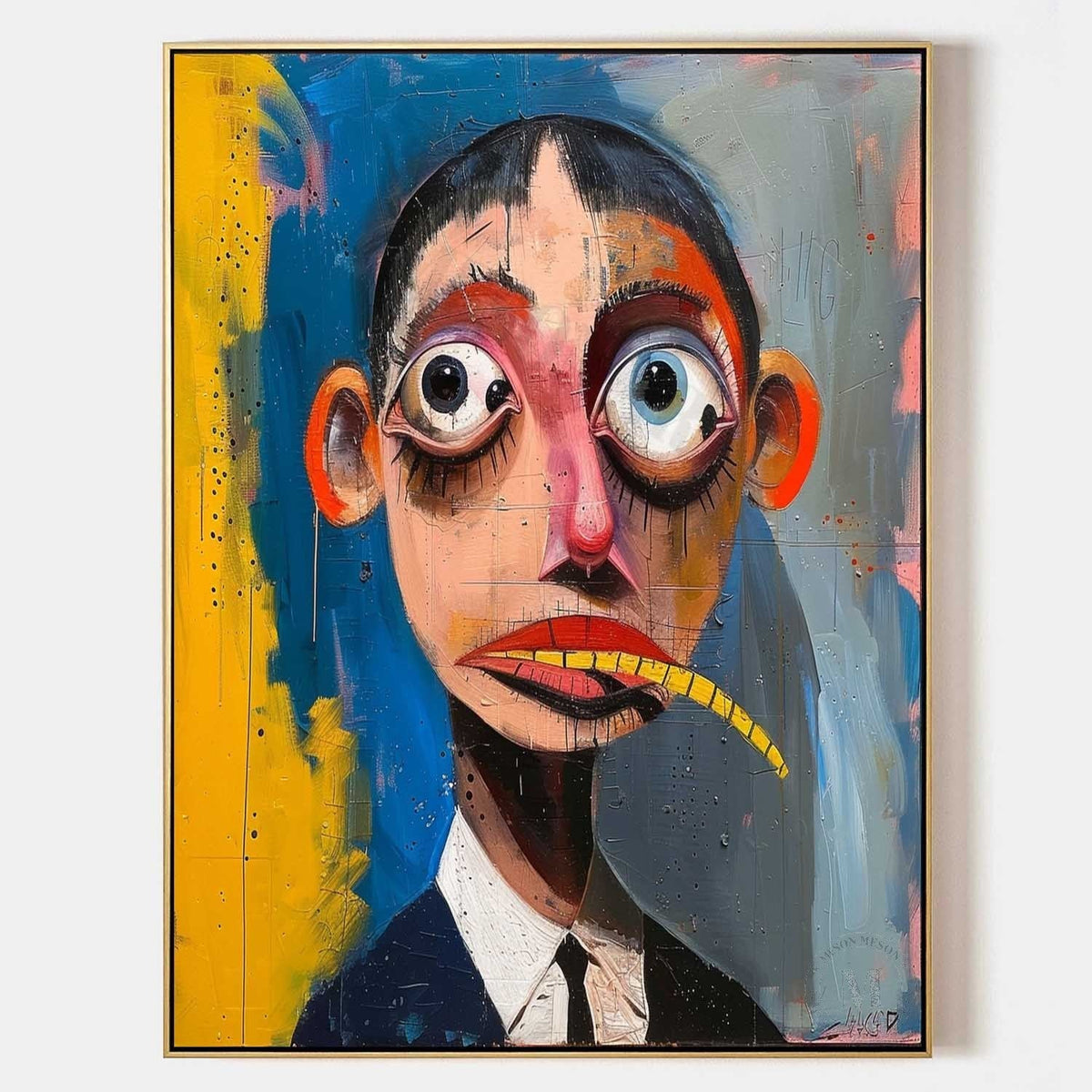 Wall Art Neo Expressionist Surreal Portrait