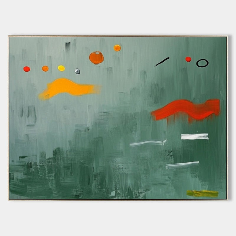 Wall Art Playful Textured Whimsical Shapes