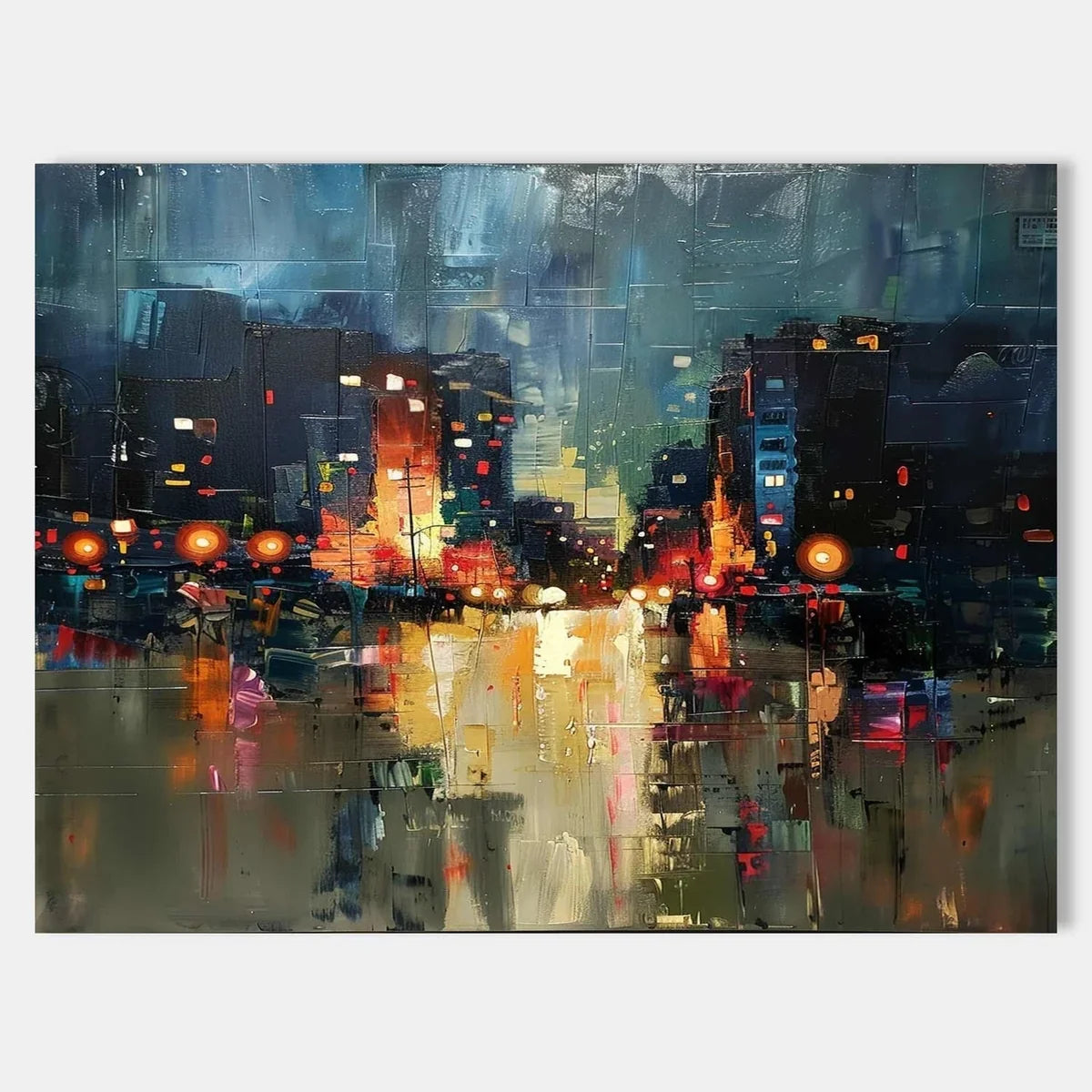 Wall Art Impressionist Textured Urban