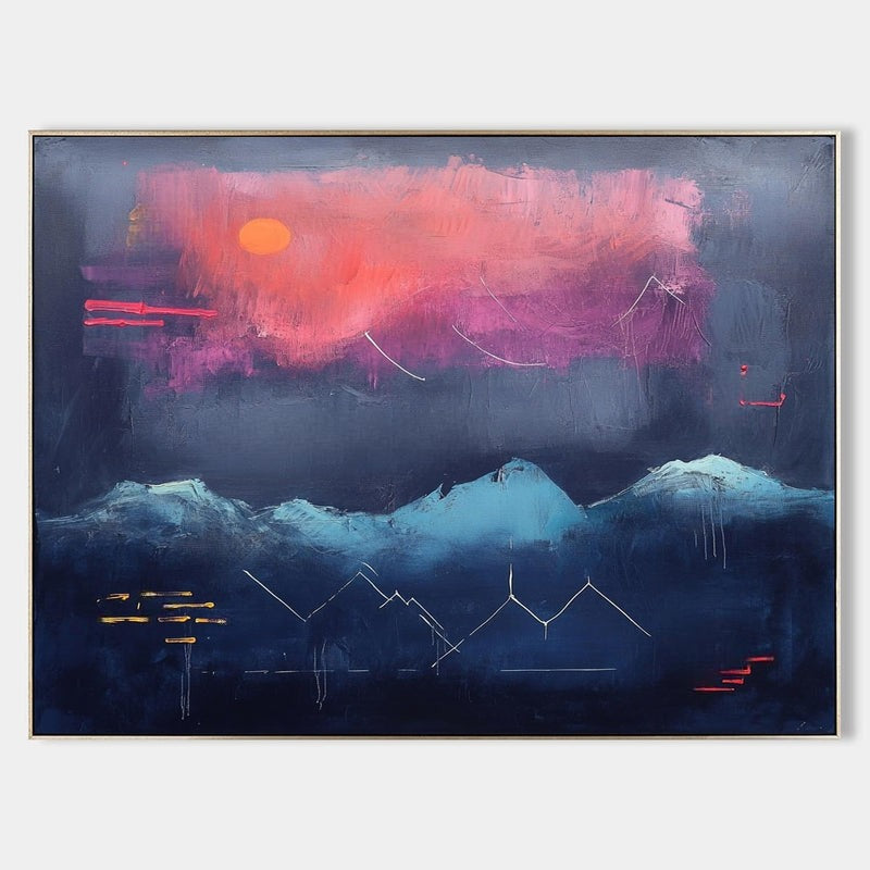 Wall Art Dramatic Textured Twilight