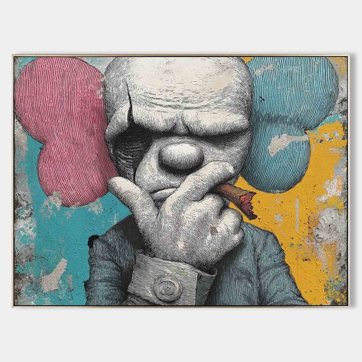 Kaws Style Gangster Pop Art Painting - Neutralighting