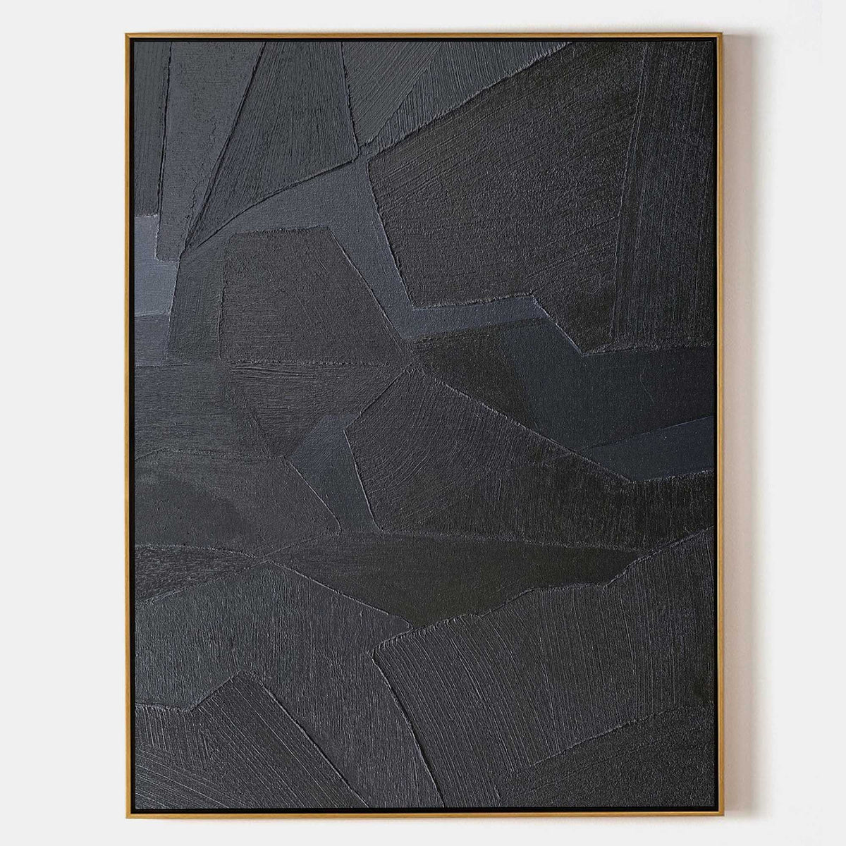 Monochrome Textured Abstract Wall Art Square