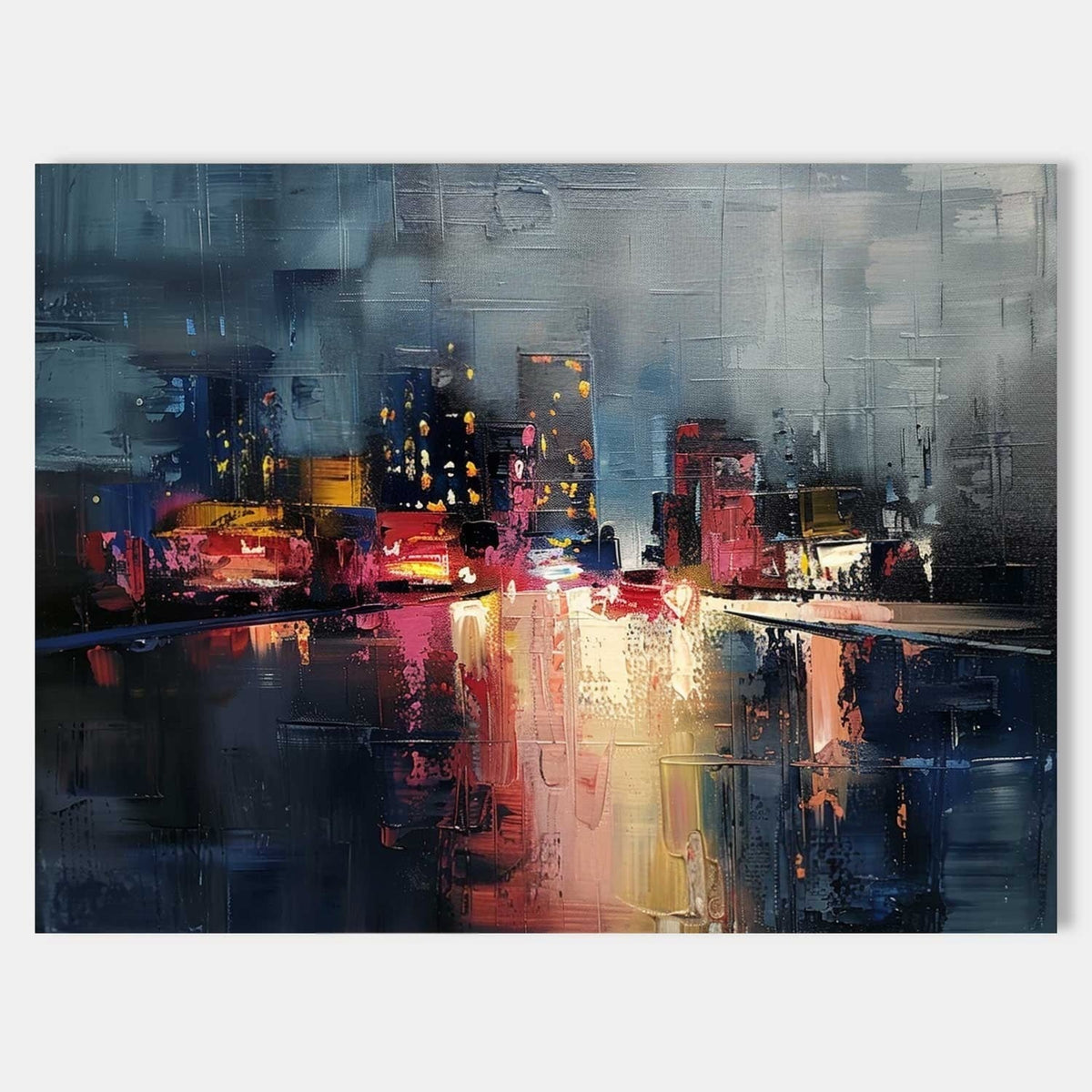 Wall Art Expressive Brushstroke