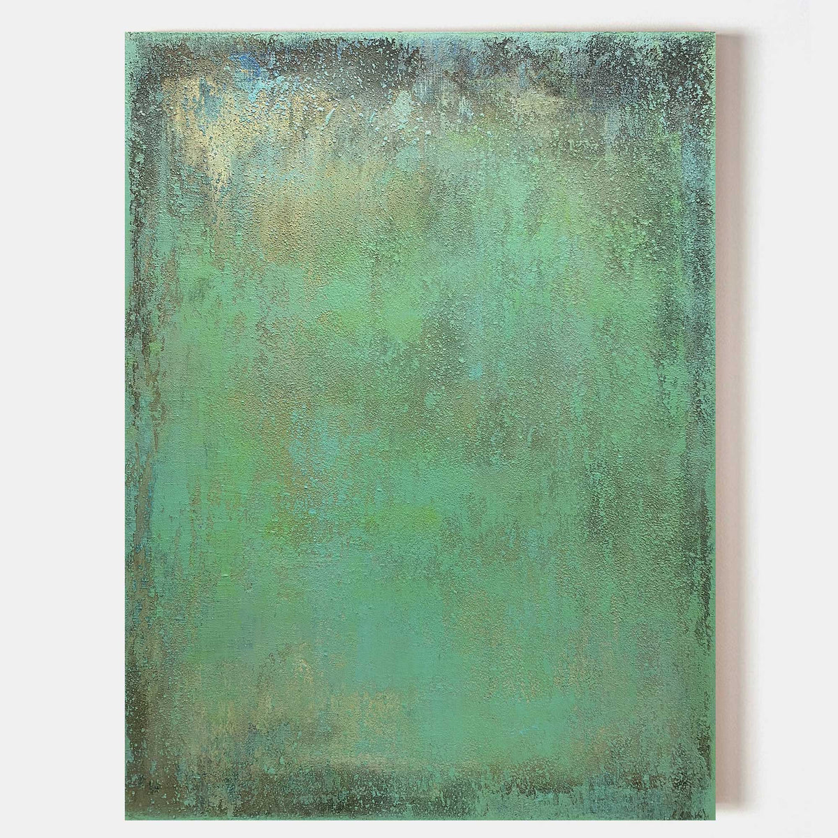 Celeste Teal Abstract Canvas Wall Art