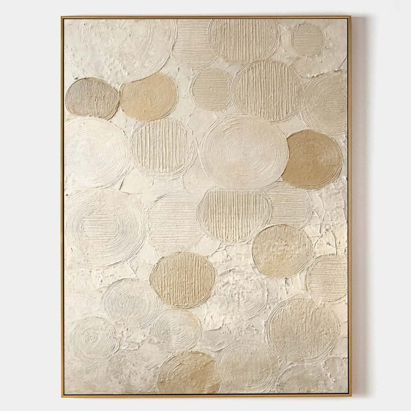 Wall Art Neutral Textured Oil Painting
