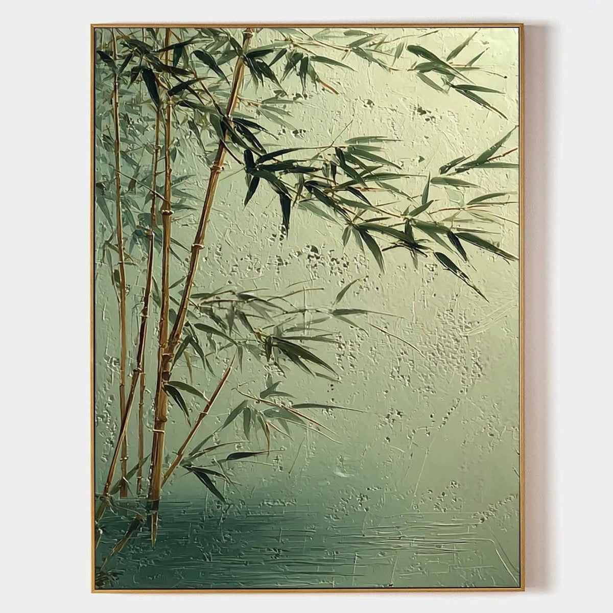 Oriental Bamboo Forest 3D Impasto Painting - Neutralighting