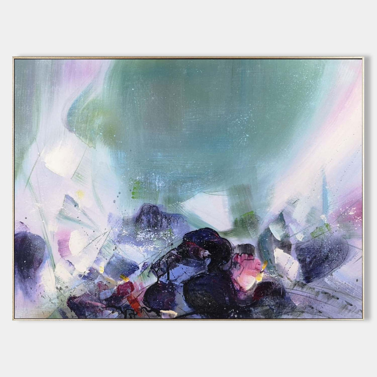 Hyperrealism Tactile Dreamy Oil Painting Pastel Tones Sparkle