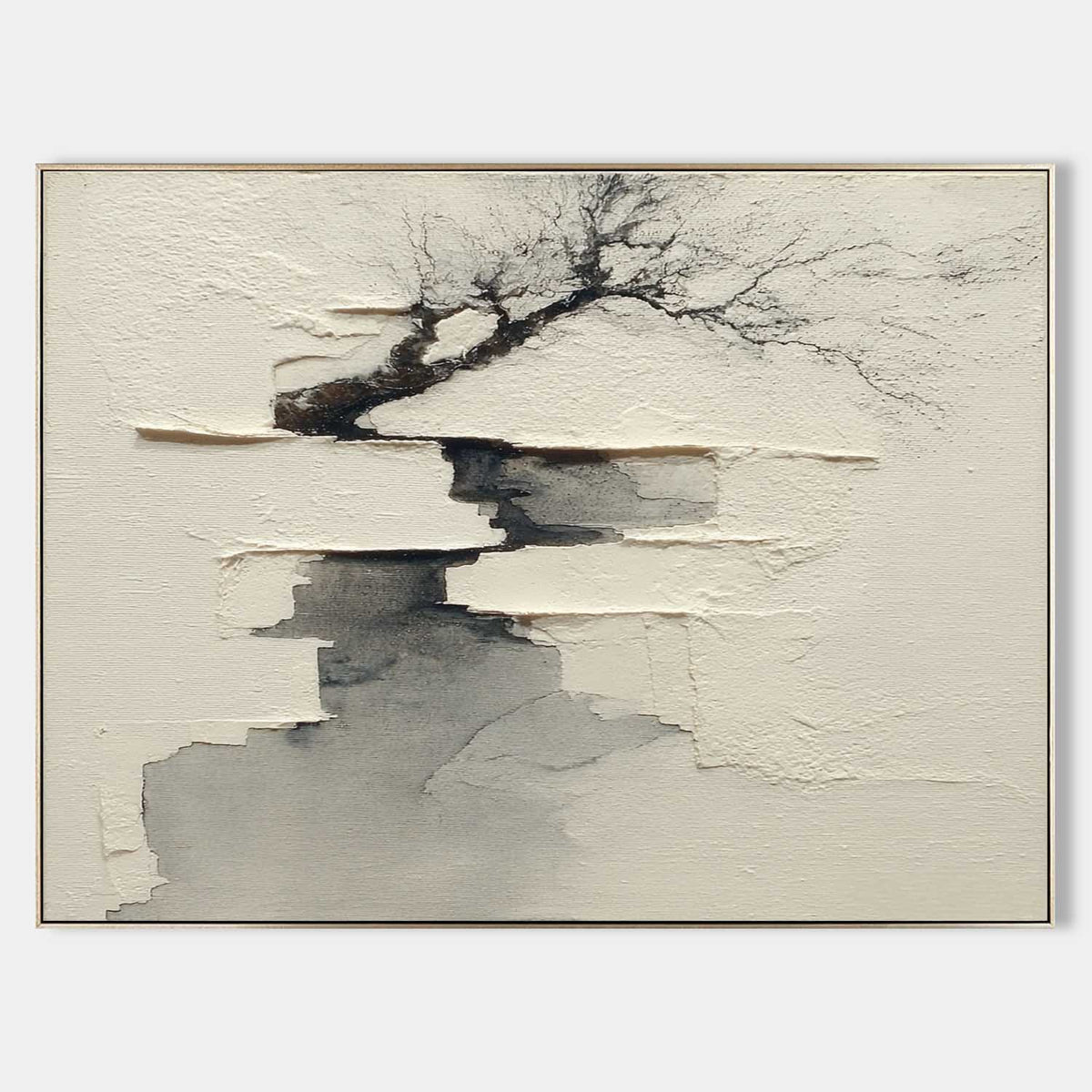 Wall Art Minimalist Oriental Ink Winter