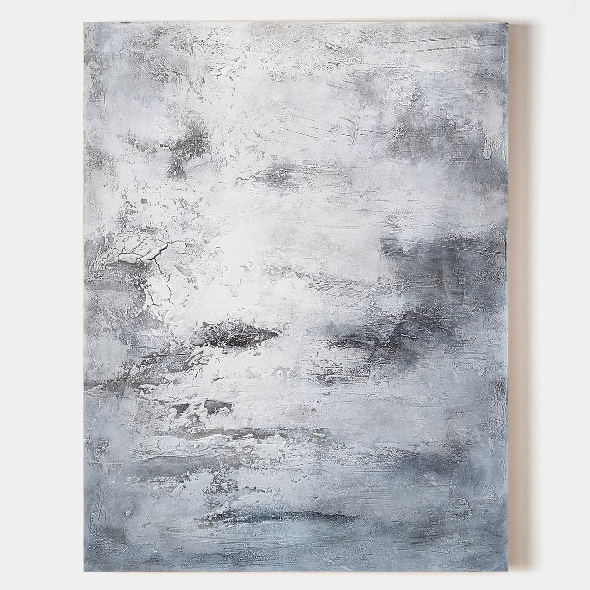 Wabi-Sabi Textured Abstract Oil Painting