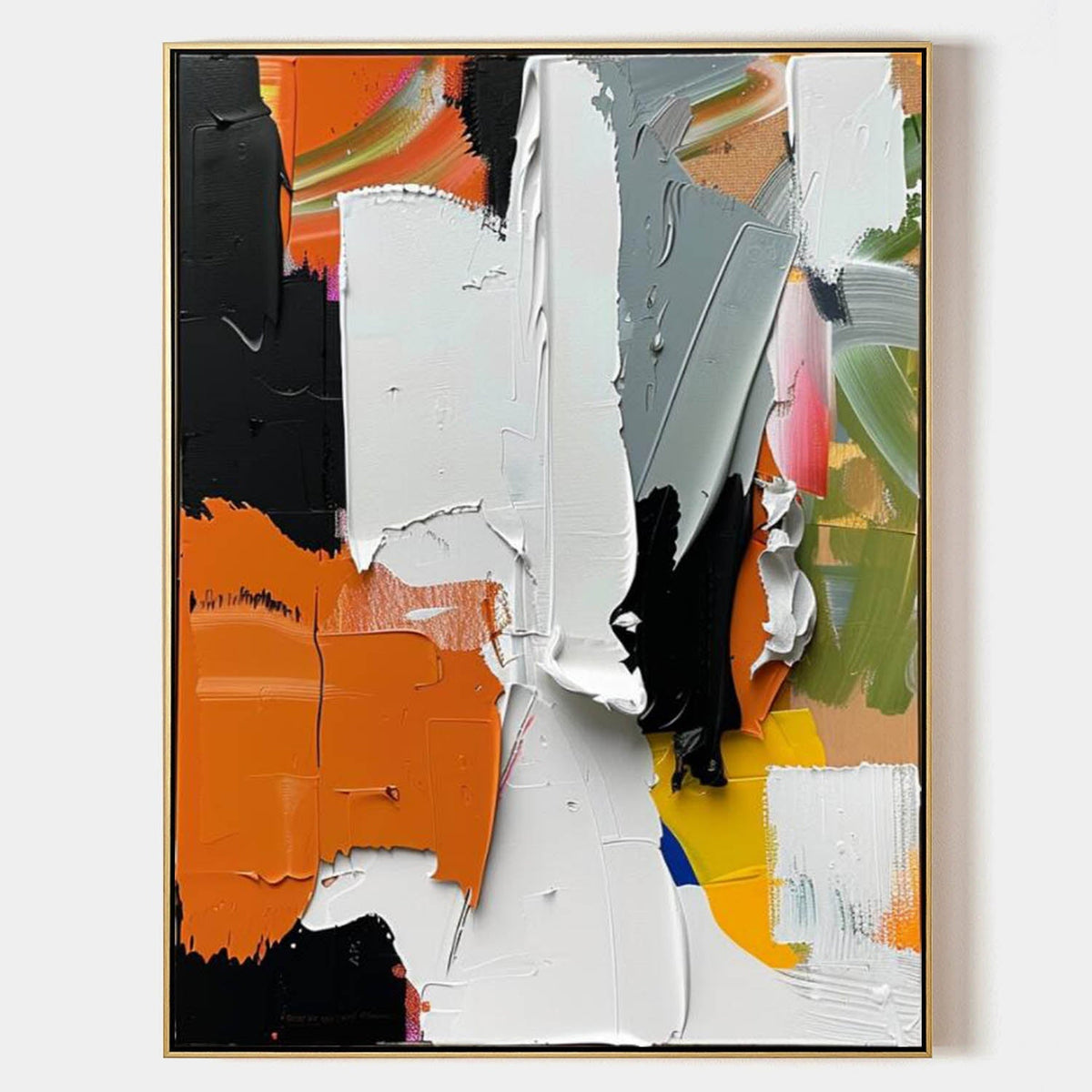 Bold Impasto Abstract Oil Painting