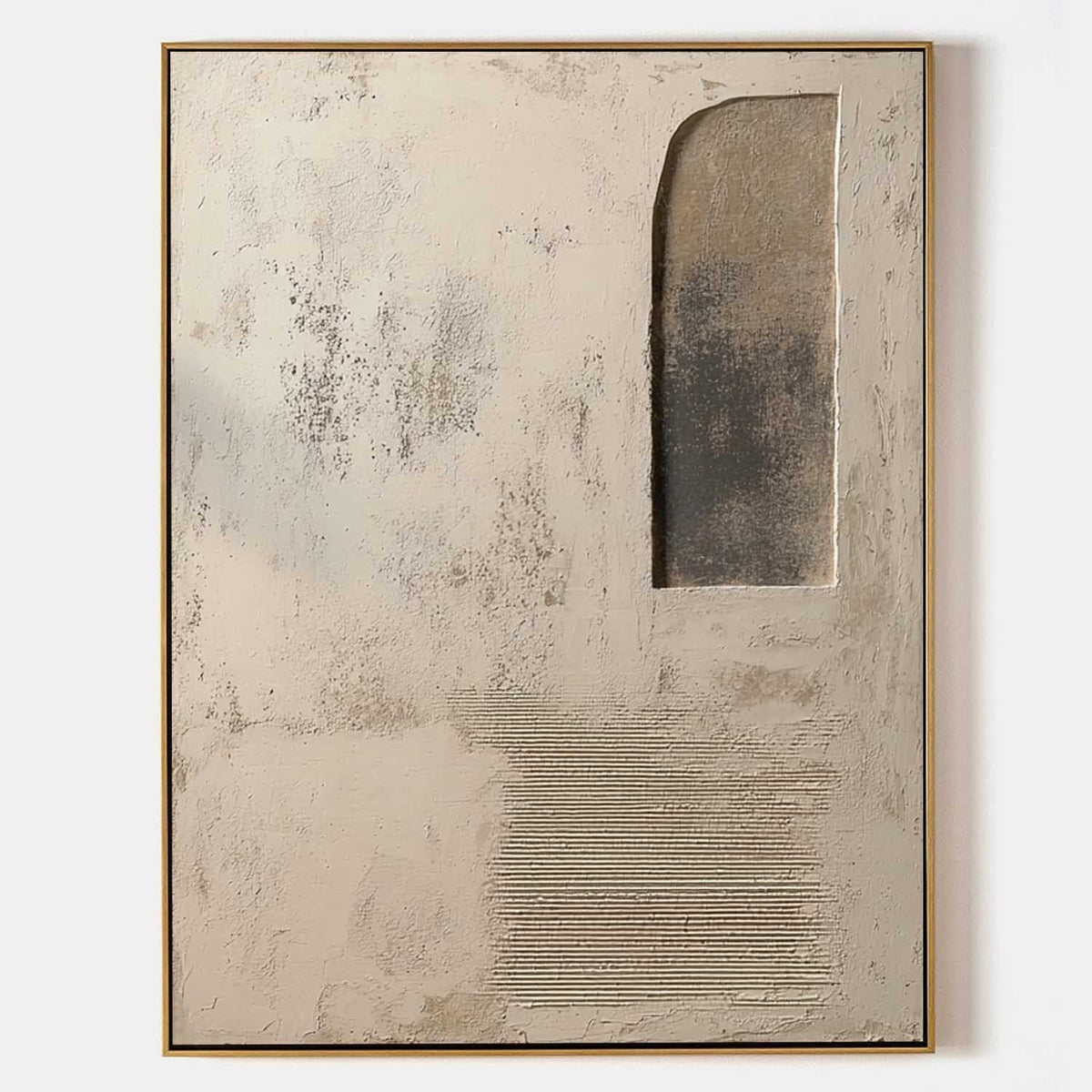 Wabi-Sabi Asymmetrical Abstract Painting