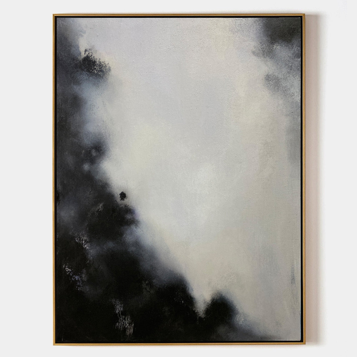 Monochrome Cloud Abstract Painting
