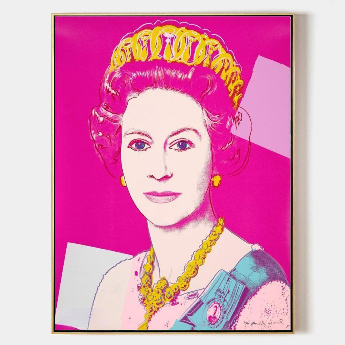 Andy Warhol Style Queen Portrait Pop Art Painting