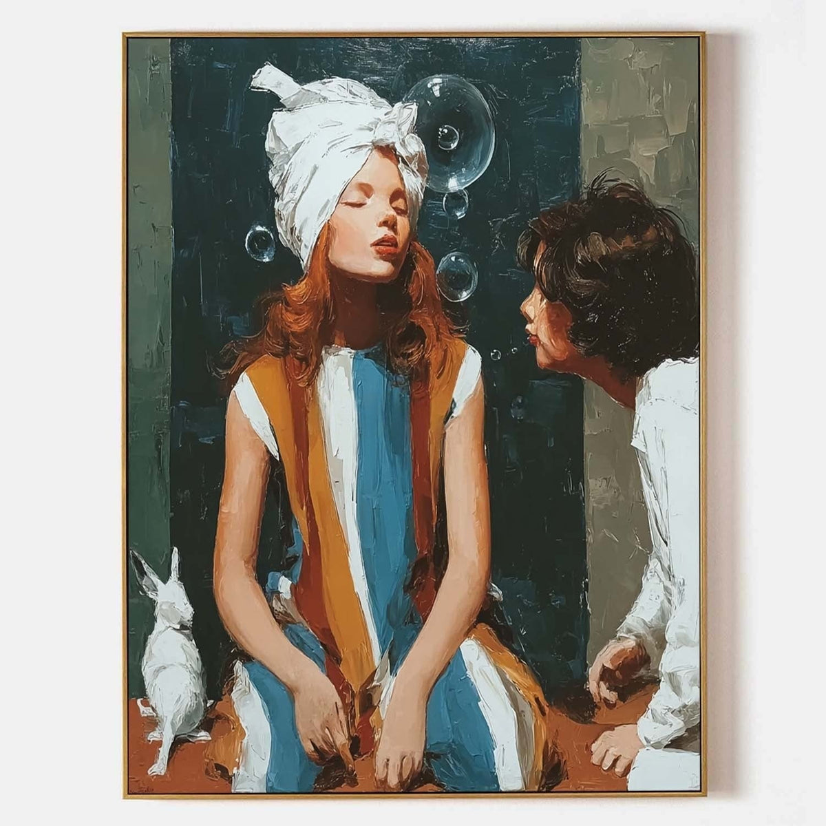Whimsical Moment 3D Impasto Painting - Neutralighting