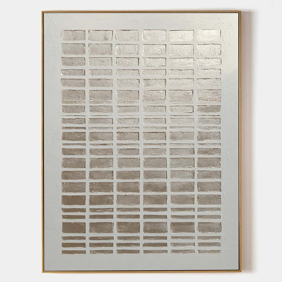 Wall Art Minimalist Gradient Grid Beige