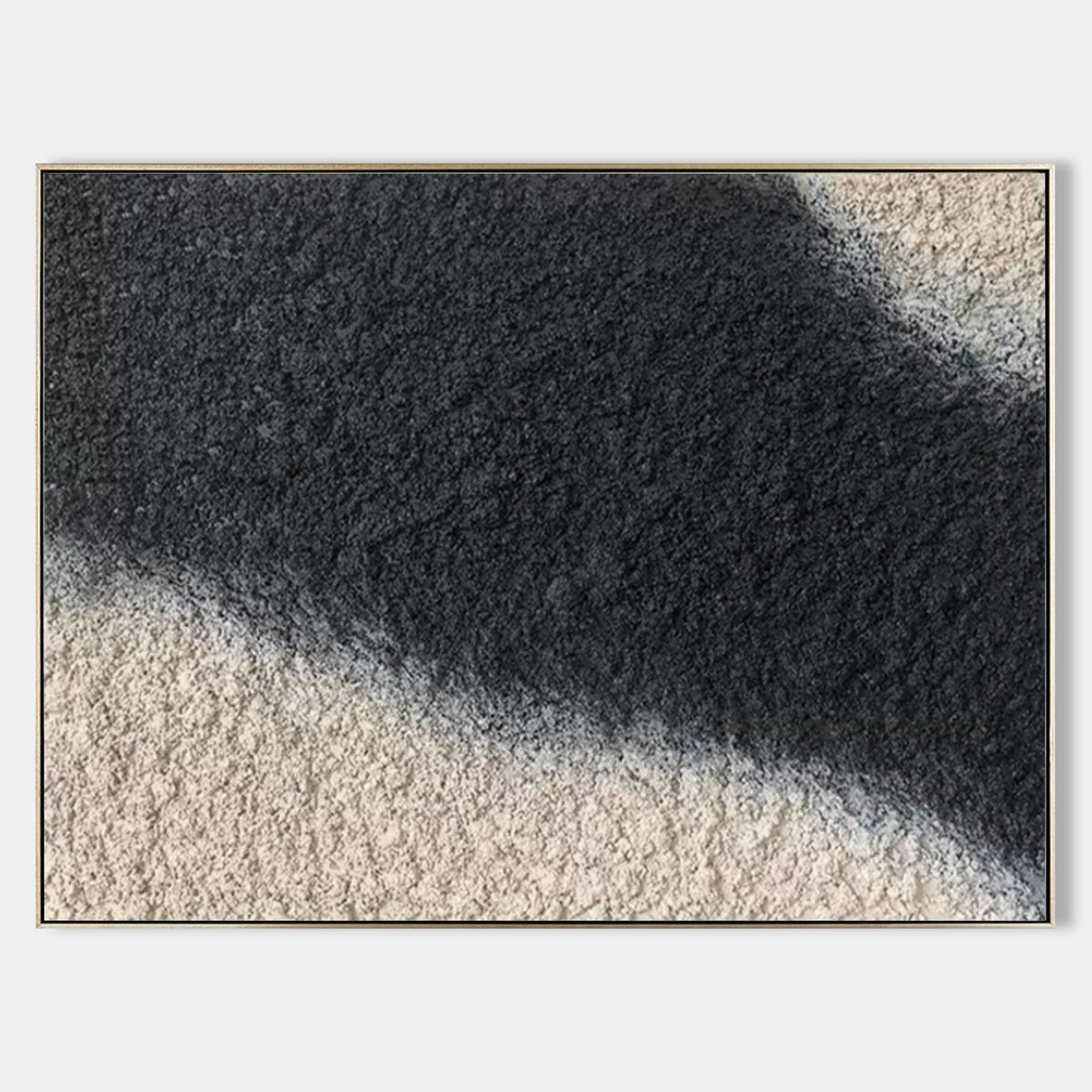 Black And White Textured Wall Art Wabi Sabi