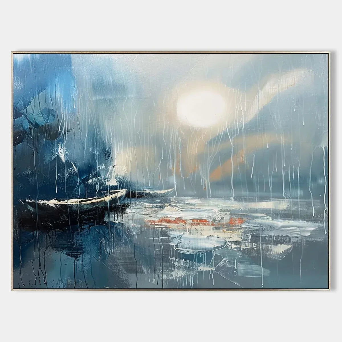 Wall Art Horizontal Moonlit Fishing