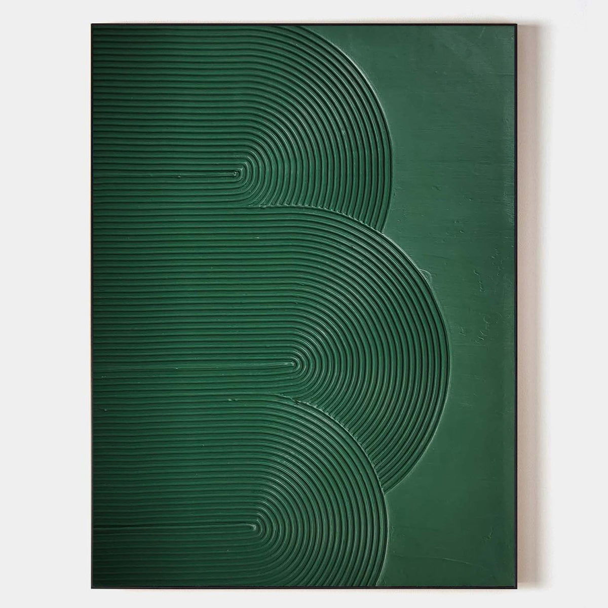 Dark Green Layered Arch 3D Textured Wall Art