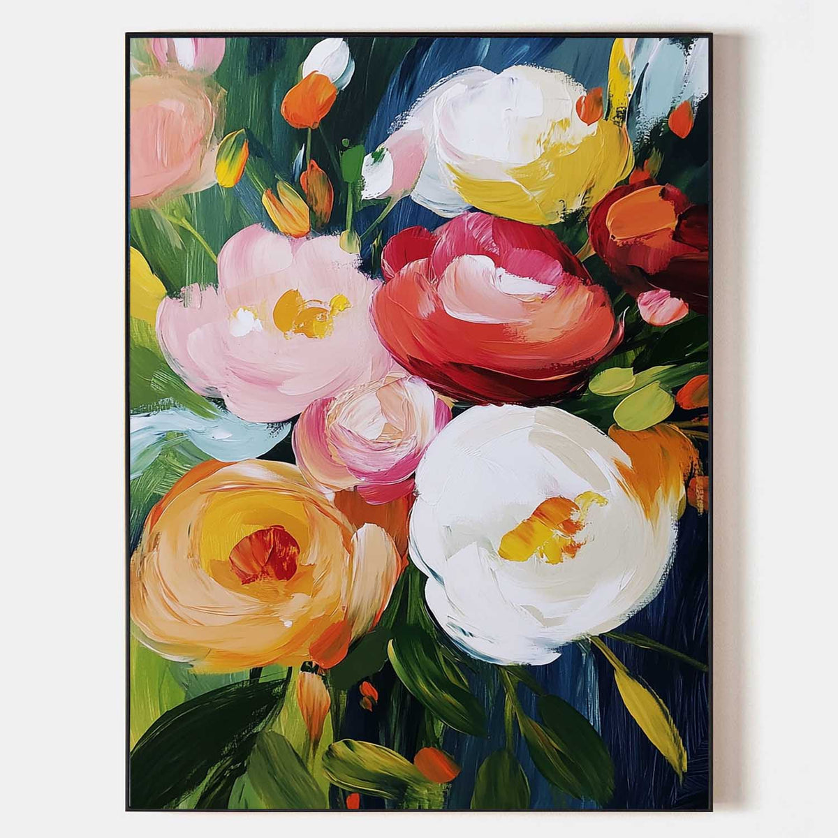 Colorful Floral Modern Abstract Wall Art