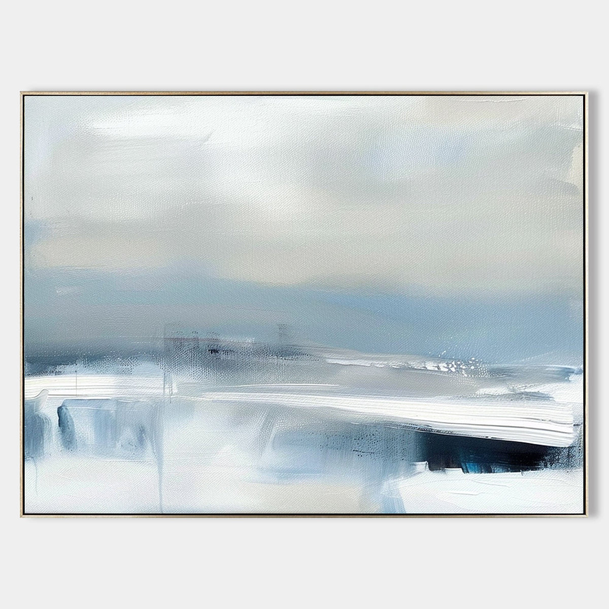 Wall Art Soft Winter Landscape Misty Serene