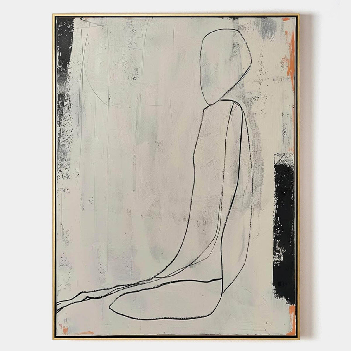 Wall Art Contemporary Minimalist Abstract Figure