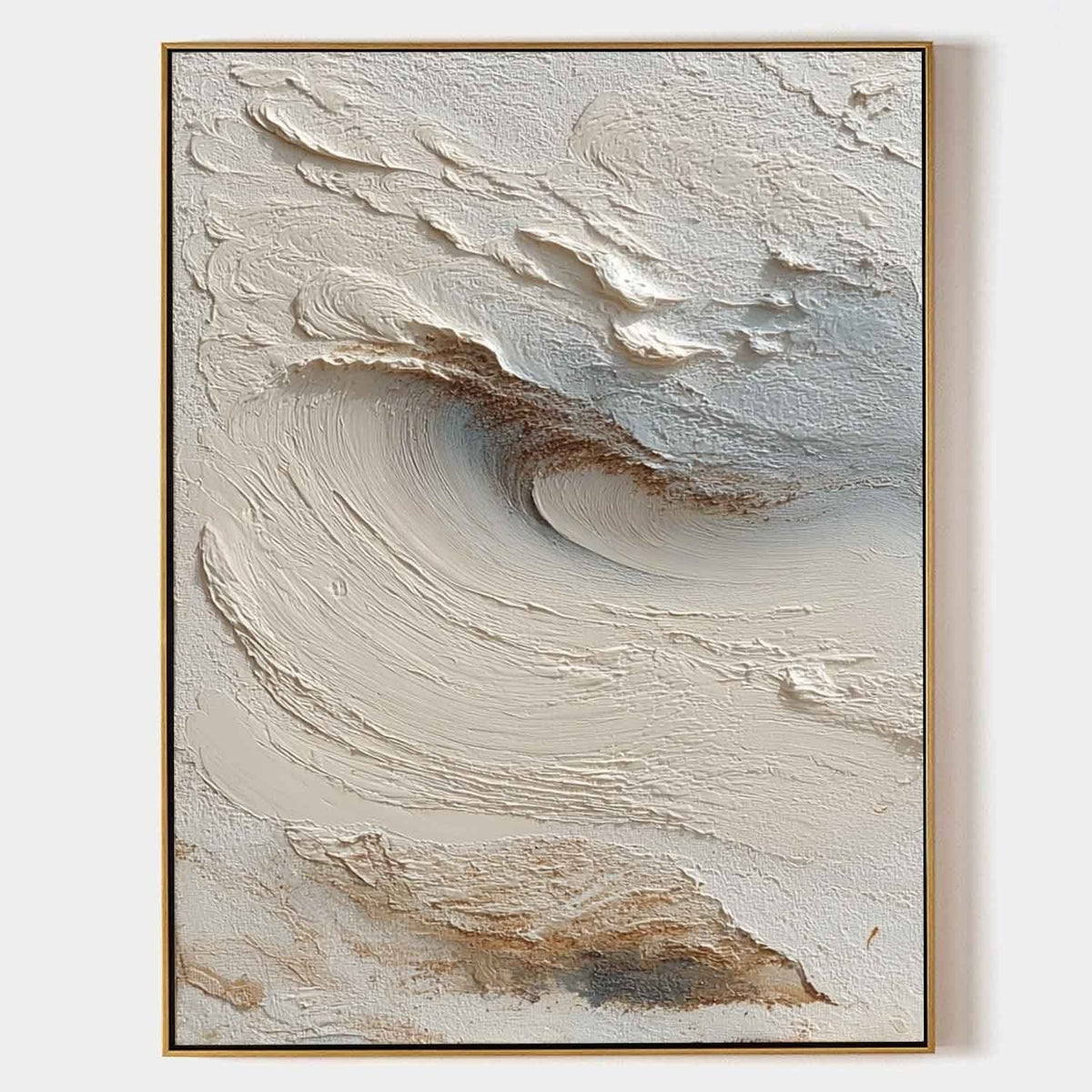 Wall Art Abstract Sand Dune Beige Textured