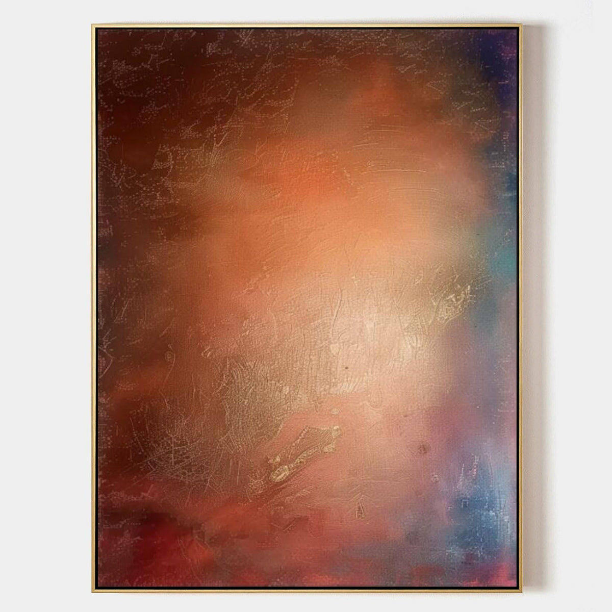 Luminous Gradient Abstract Impasto Painting