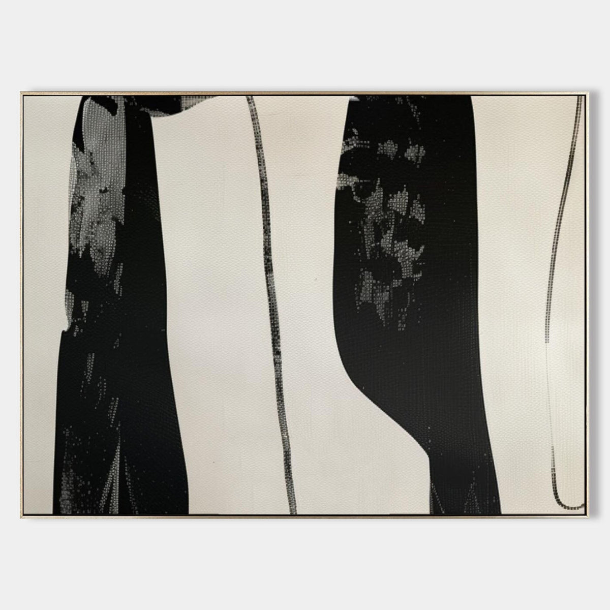 Wall Art Rectangle Abstract Minimalist Monochrome