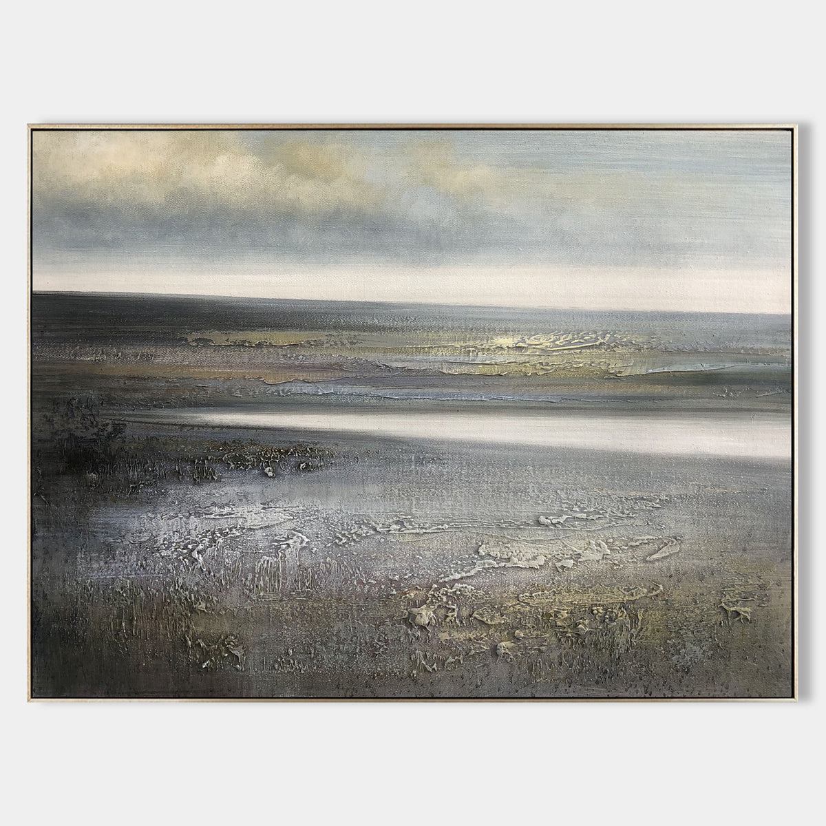 Misty Coastal Marsh Painting